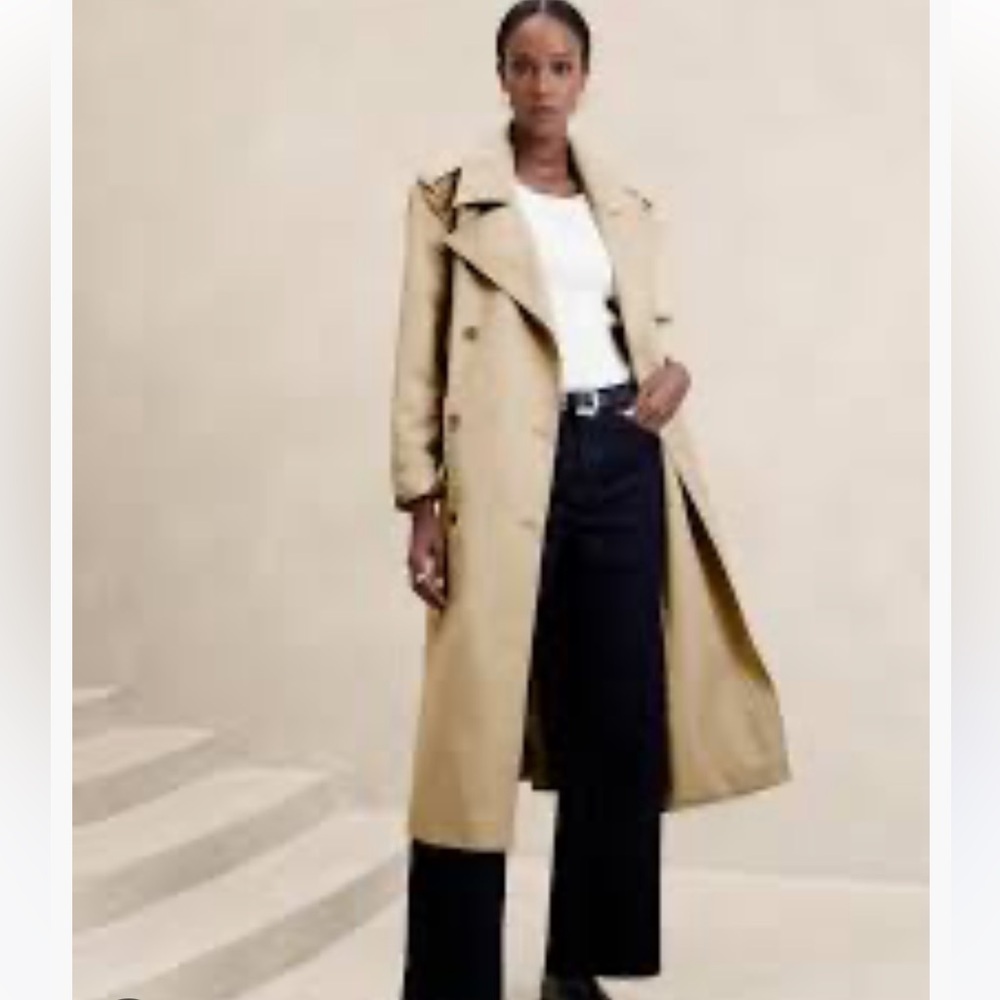 Banana Republic Factory Tan Trench Coat